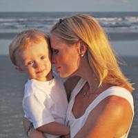 Karin and her son Ty when he was two years old