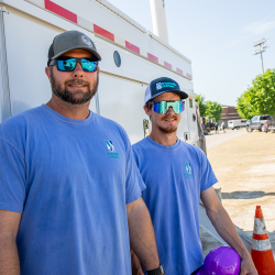 Bradley Hardee and Jordan Clymer (Electric) at the Pigskin Touch Arrggh Truck