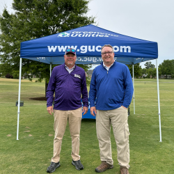 Steve Hawley (Pub Info) and Scott Mullis (Customer Relations)  at the Homebuilder’s Association Golf Tournament