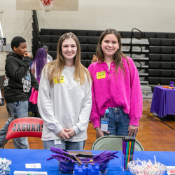 Stella Harris and Emma Feehan (HR) at the EB Aycock AVID Career Fair