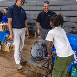 Mike O'Brien and Joey Breeden (Gas) at the Roar, Soar, Explore Community Bash 
