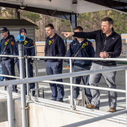 Greenville Fire & Rescue tours the Water Treatment Plant