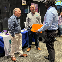 Todd Cannon (IT) and Carl Smith (Gas) at the ECU Science, Engineering & Technology Job Fair.