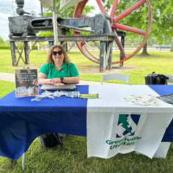 Bridget Harmon at an Earth Day Event