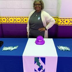 Carolyn Jones at the ECU Men’s basketball game