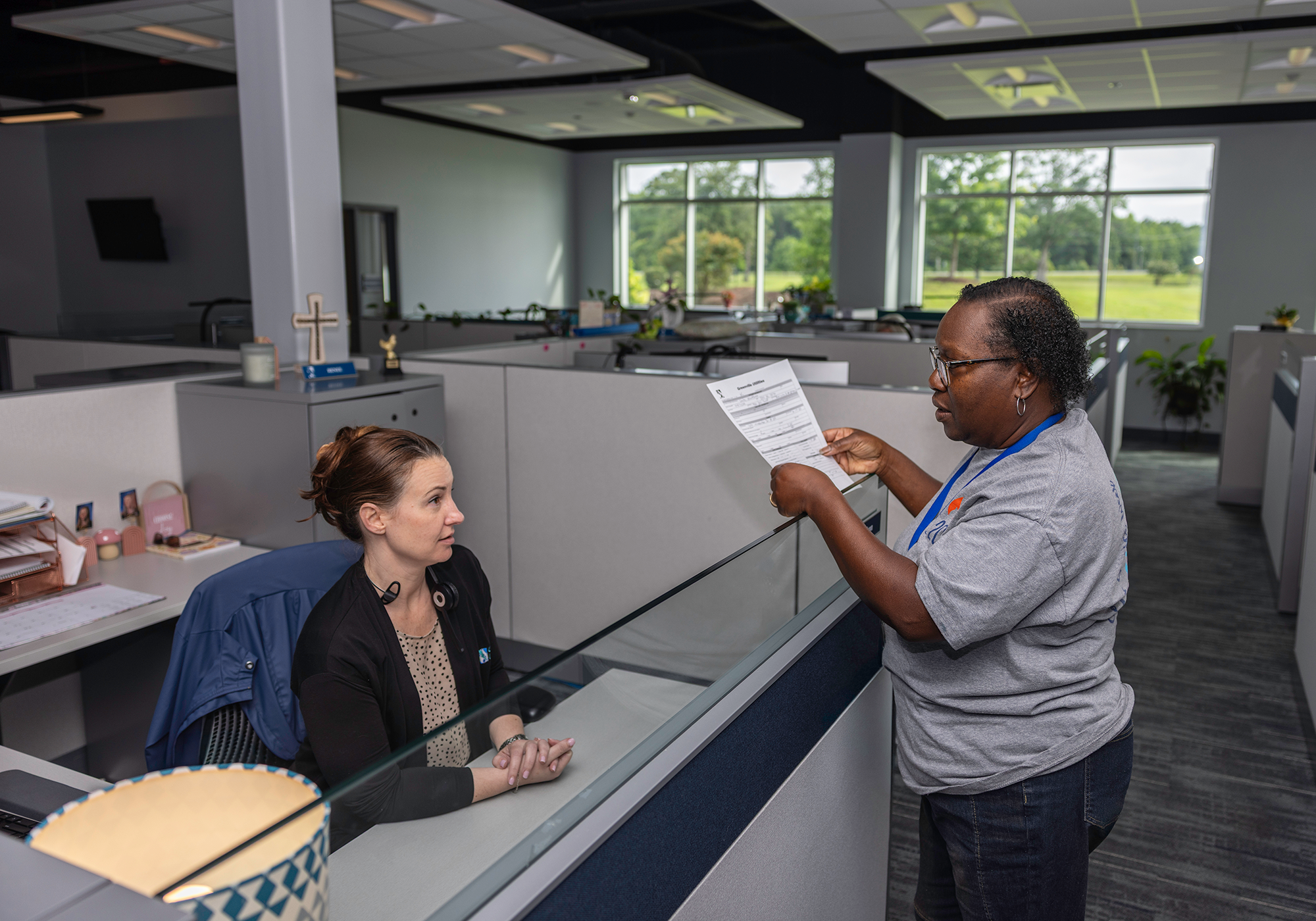 Customer Contact Representative I Renee Gibson and Customer Contact Representative II Jean Ricks