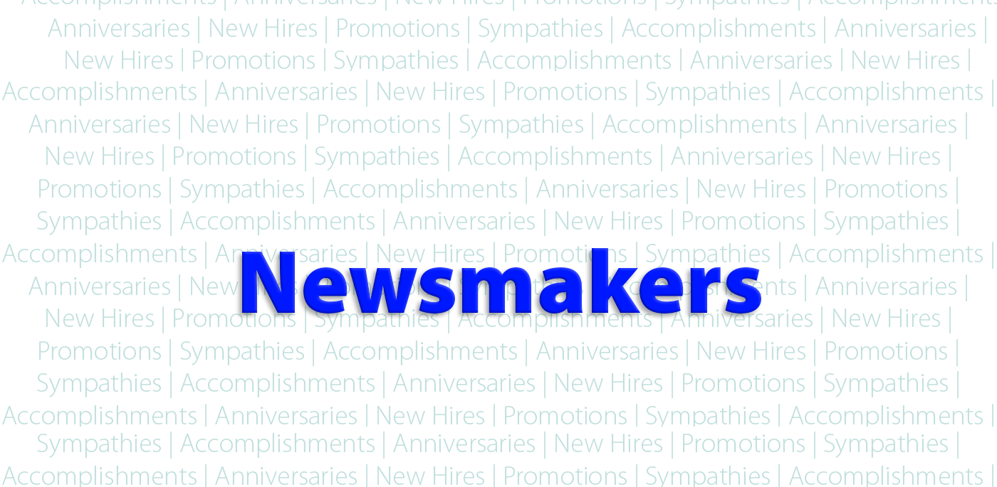 Graphic that says newsmakers