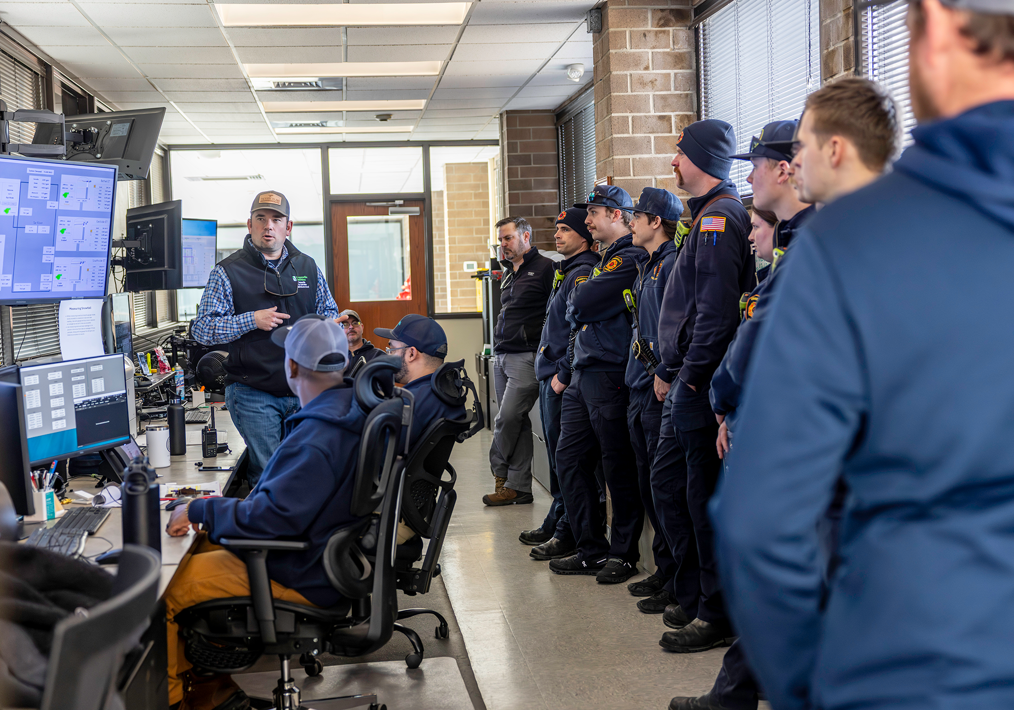 Greenville Fire & Rescue tours the Water Treatment Plant