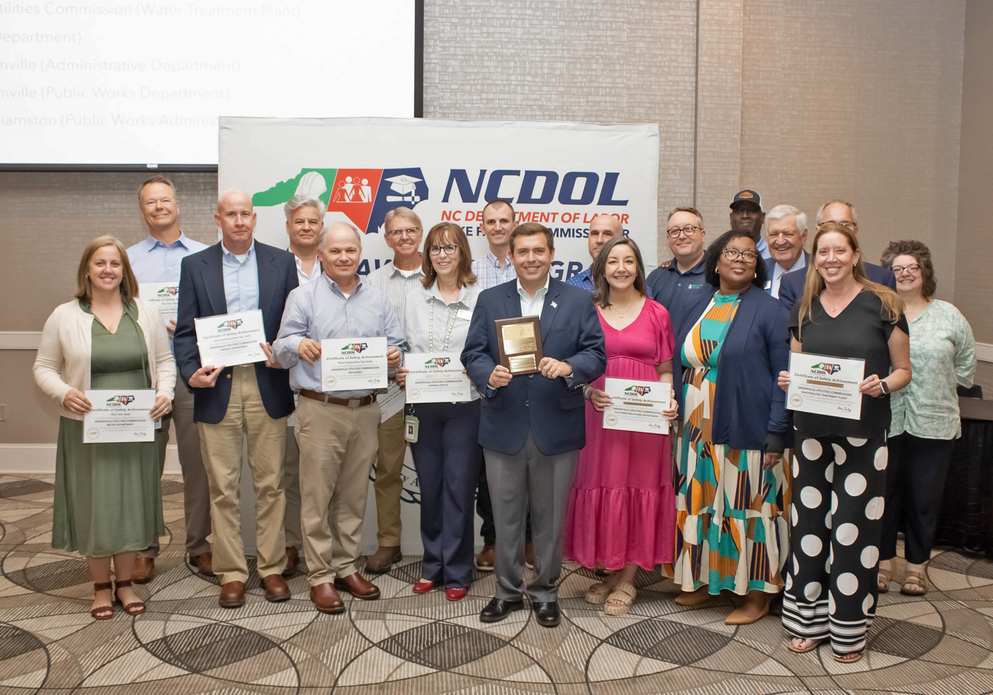 NCDOL Safety Award
