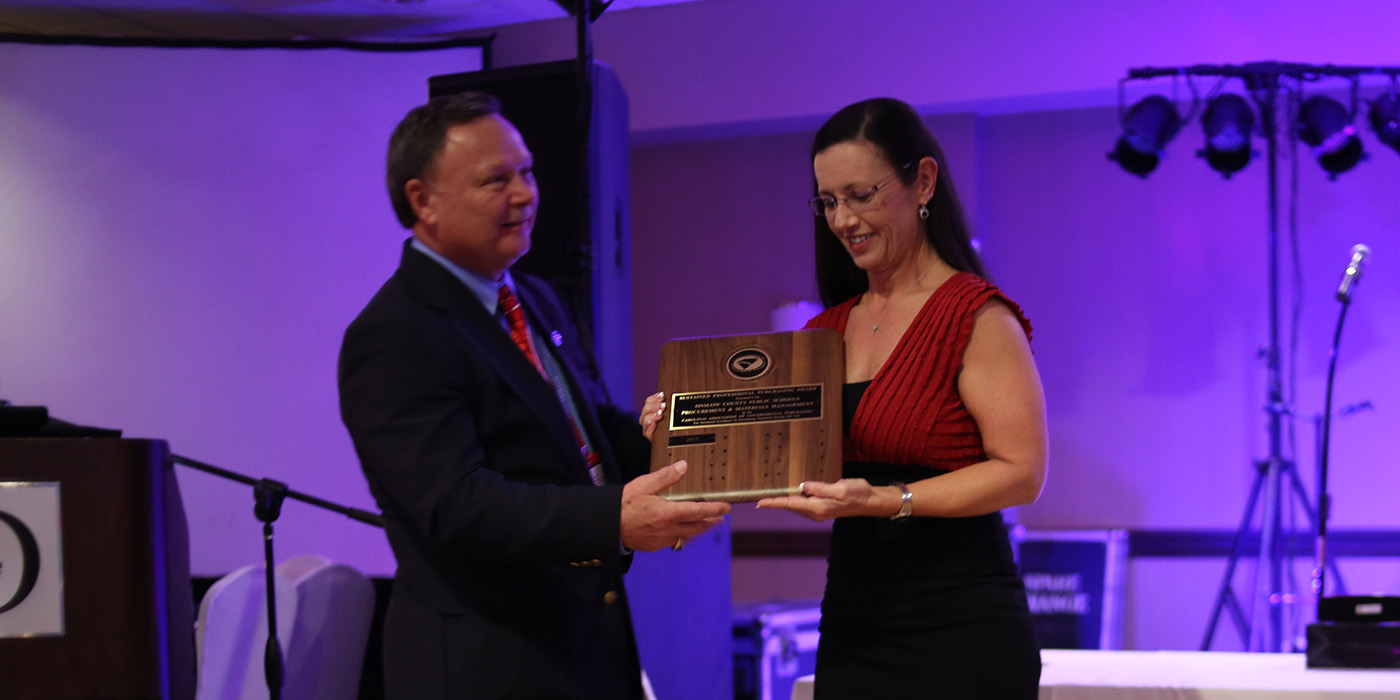 Finance Receives State-Wide Award